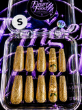 ✨👑 GOLDEN BLOOM #101– Small Gold Glitter Press-On Nails 👑✨