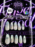 🤍💎 FROSTED GLAM #139 – Extra Small Pearl White & Crystal Press-On Nails