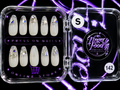 🤍💎 ICED PEARL#142 – Small Milky White & Crystal Press-On Nails